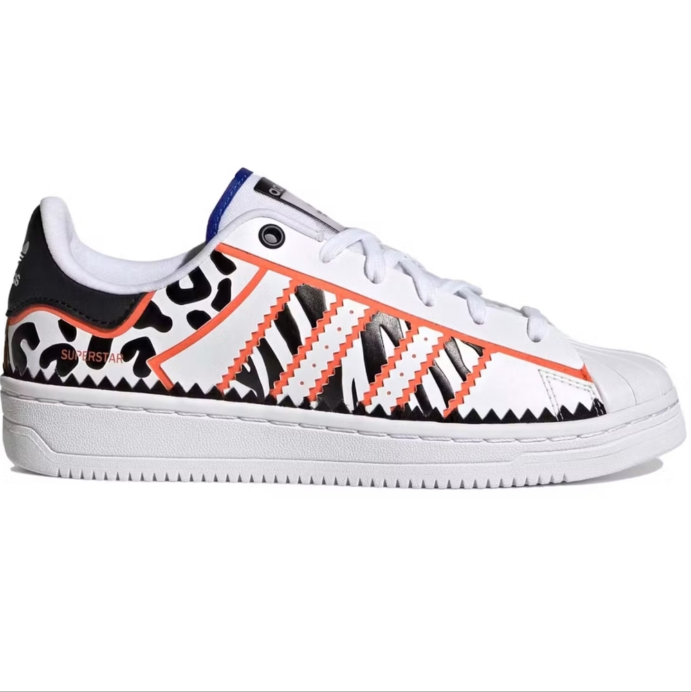 Adidas Superstar OT Tech- Animal Print, Size 8.